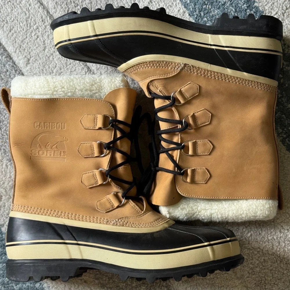 Sorel Caribou II Mens Winter Boots Waterproof Snow Boots Sz 14 Gorpcore Utility
